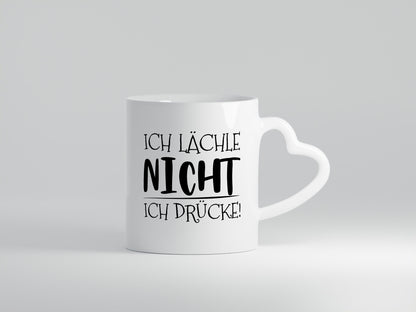 Ich Lächle nicht Drücke Geschenk Humor Geschenkidee lustiger Spruch Tasse