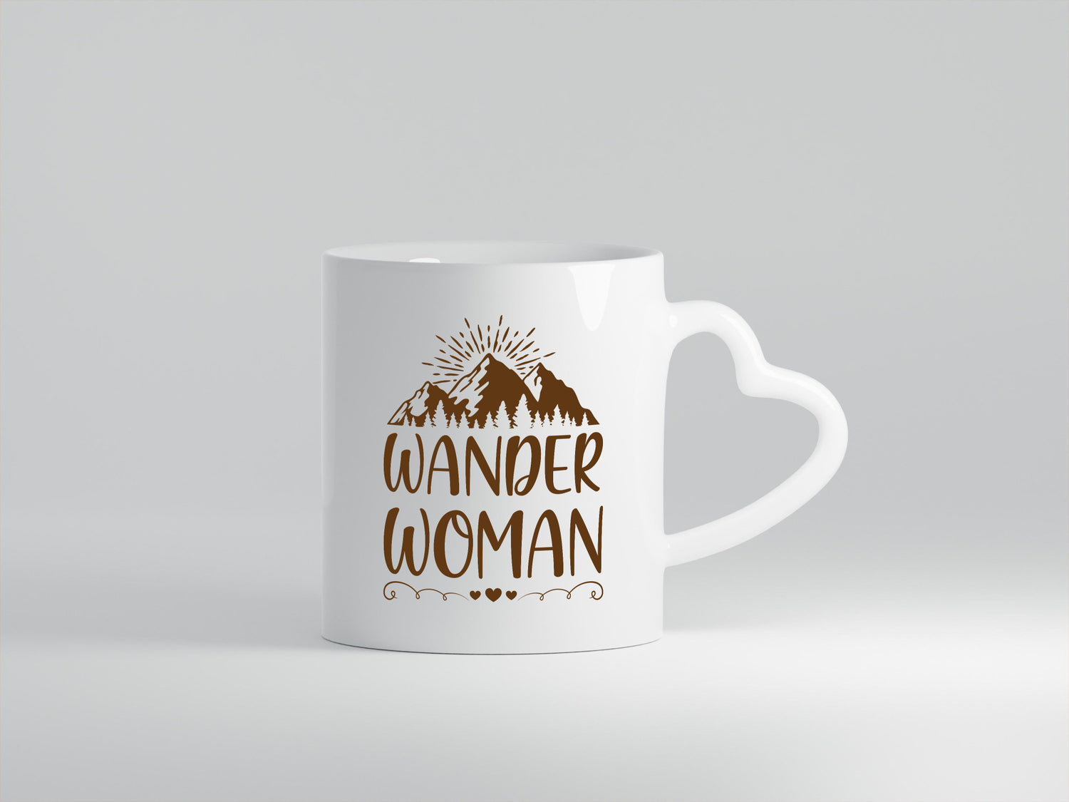 Wander Woman | Berge Herzen Geschenk Familie Geschenkidee lustiger Spruch Tasse