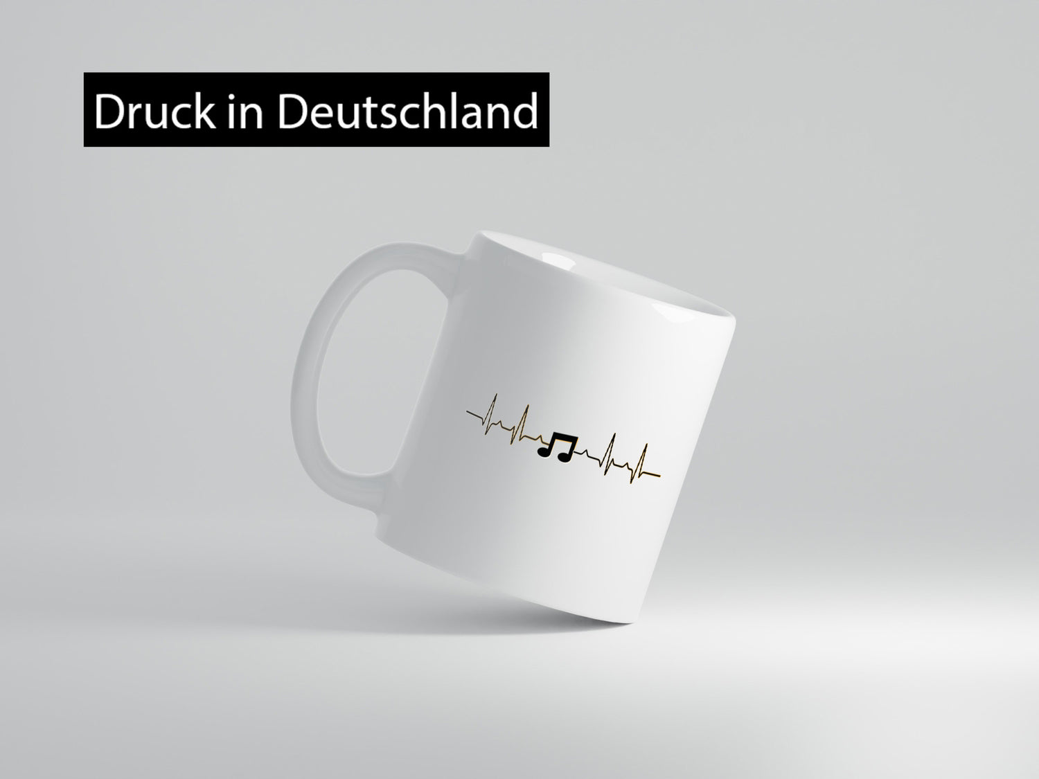 Note Herzschlag | Musik Symbol Musiker Musikant lustig Humor Geschenkidee