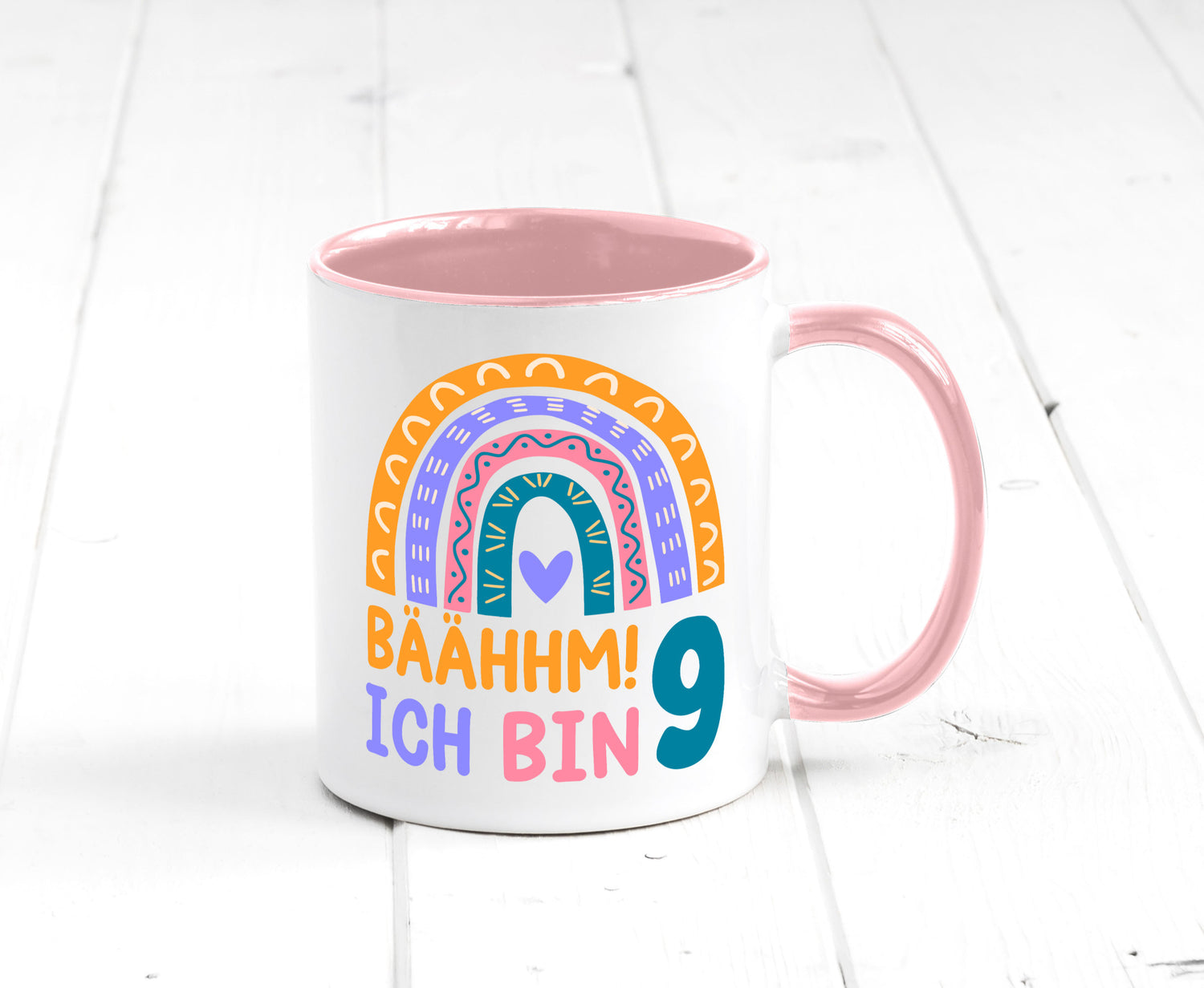 9. Geburtstag | 9 Jahre Regenbogen Bääm Mädchen Geschenk Geschenkidee lustiger