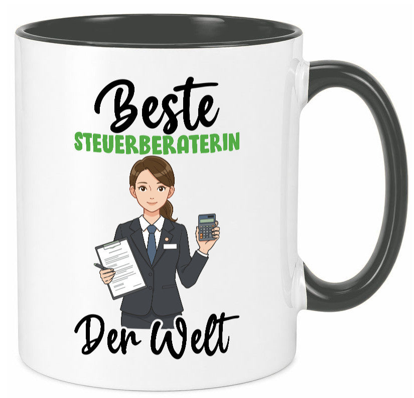 Beste Steuerberaterin | Steuer Beratung v2 Geschenkidee Humor Tasse