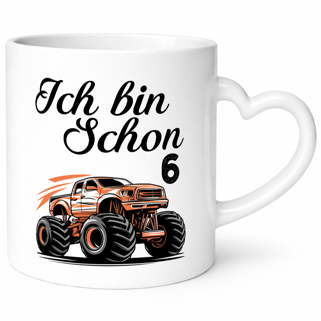 6. Geburtstag | Monster truck 6 Jahre Humor Geschenkidee Tasse