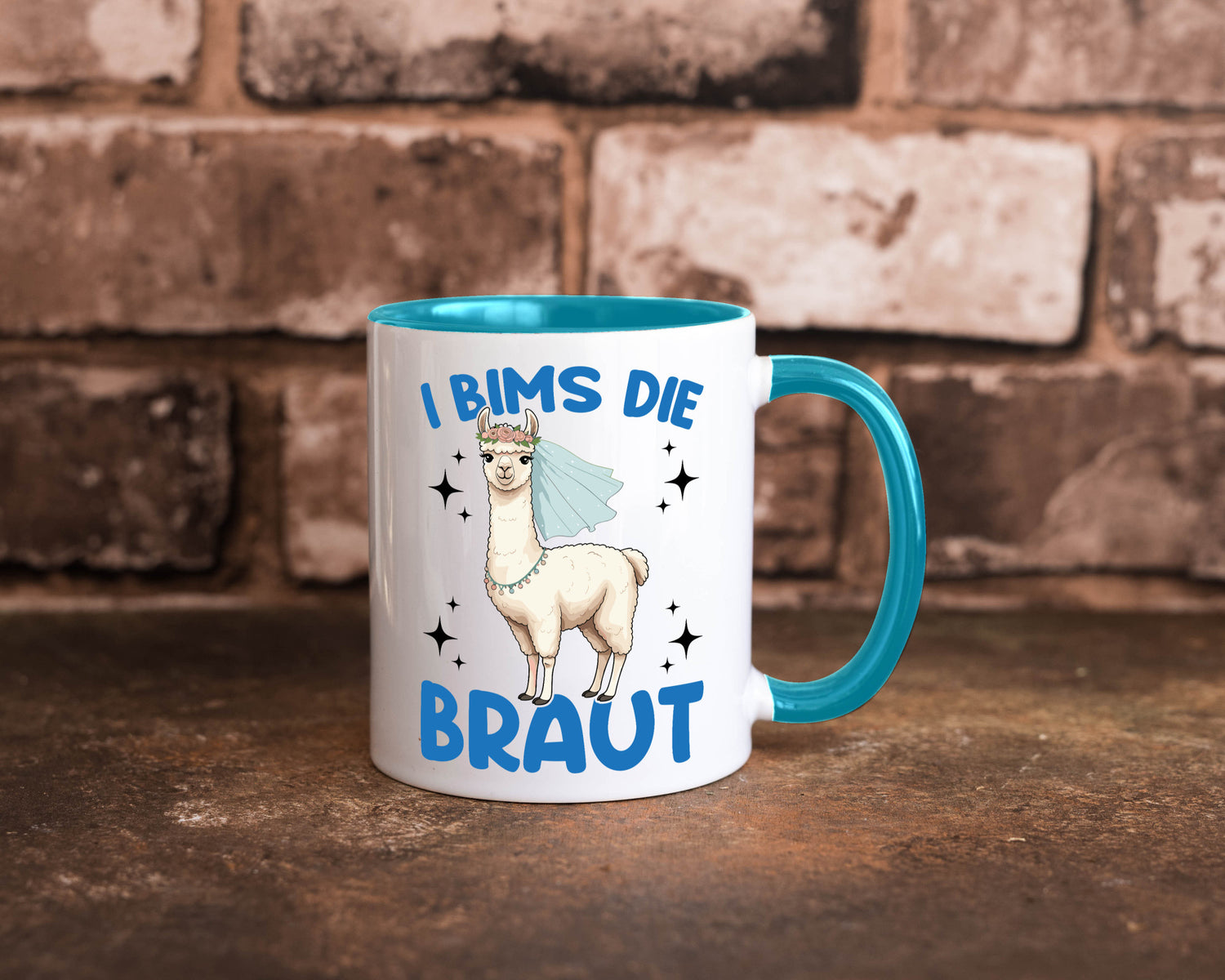 I Bims die Braut | Lama JGA Hochzeit lustig Humor Geschenkidee Geschenk Tasse