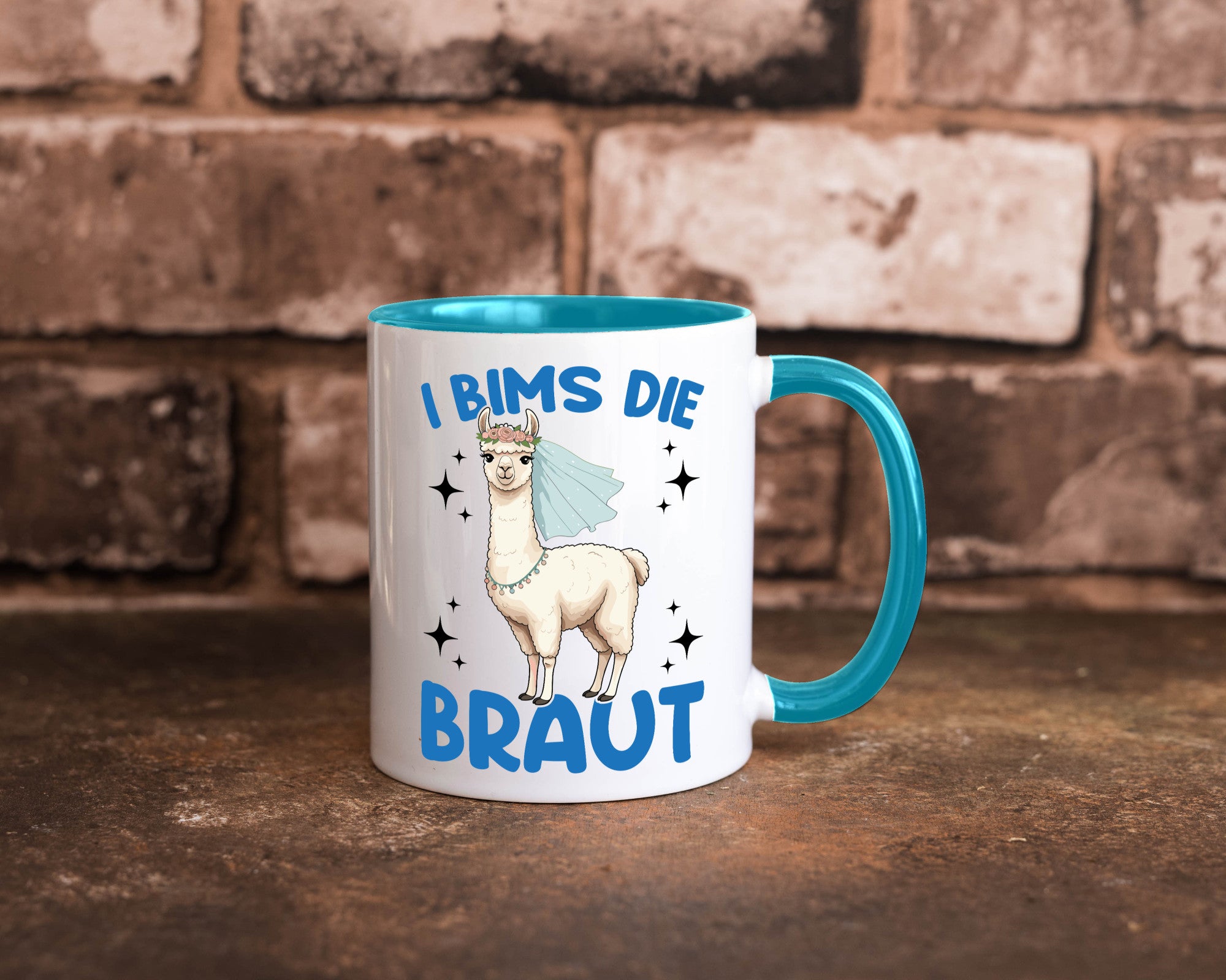 I Bims die Braut | Lama JGA Hochzeit lustig Humor Geschenkidee Geschenk Tasse