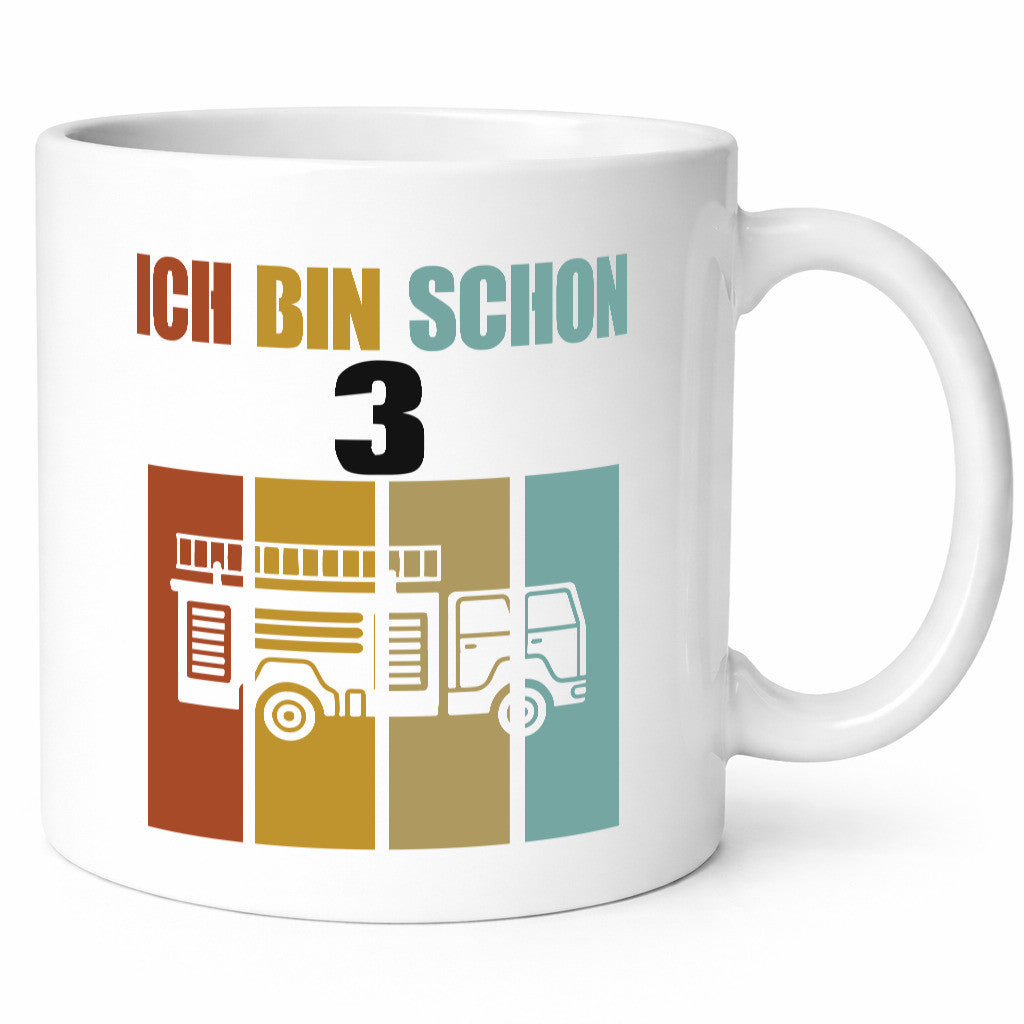 Ich bin schon 3 | 3. Geburtstag Kind Jähriger lustig Geschenkidee Geschenk Tasse
