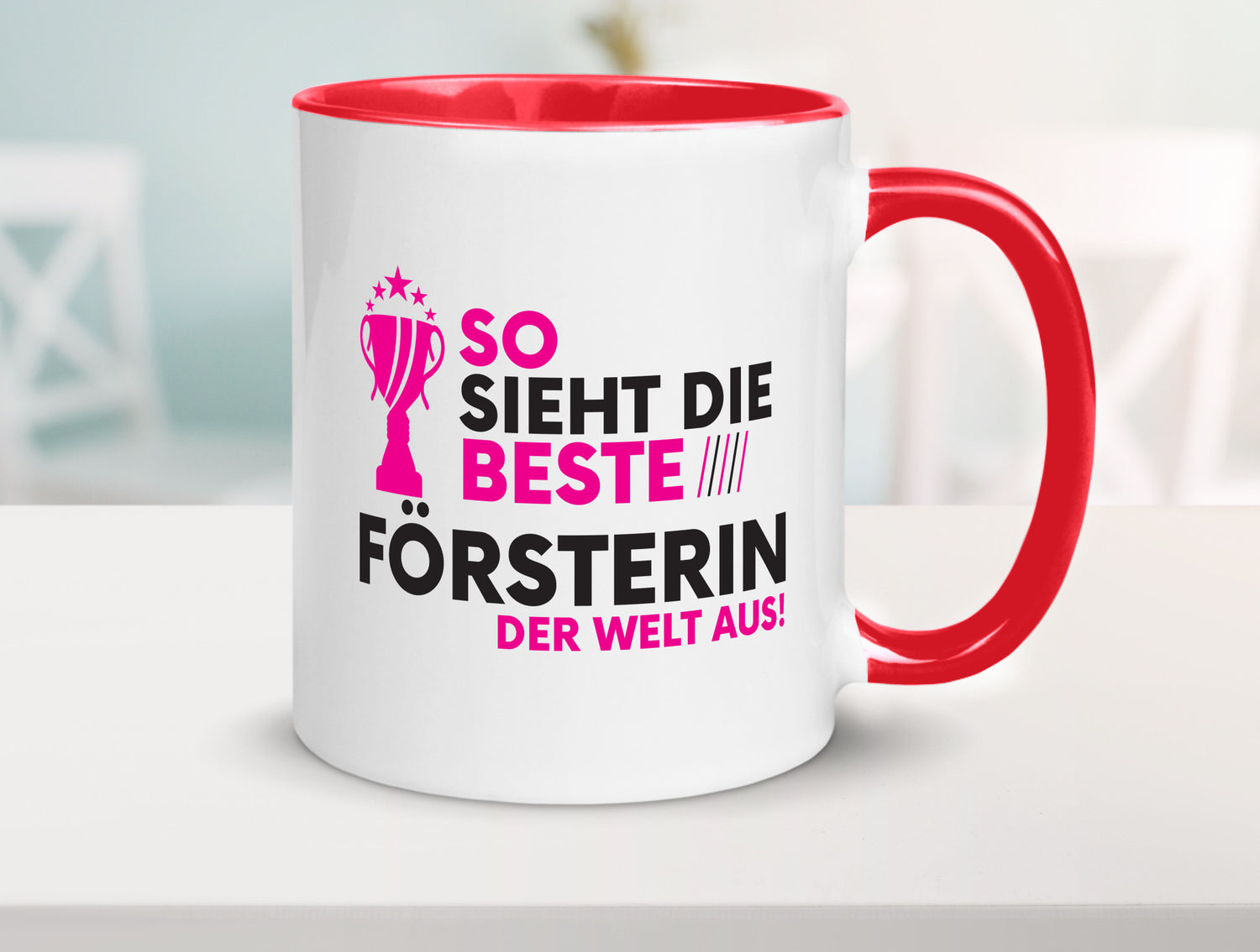Die Weltbeste Försterin | Forst Arbeit Humor Kollegen Büro Geschenkidee Tasse