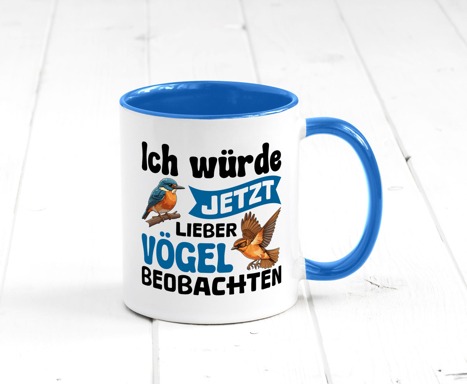 Vögel beobachten | Vogel lustig Humor Geschenkidee Geschenk Tasse