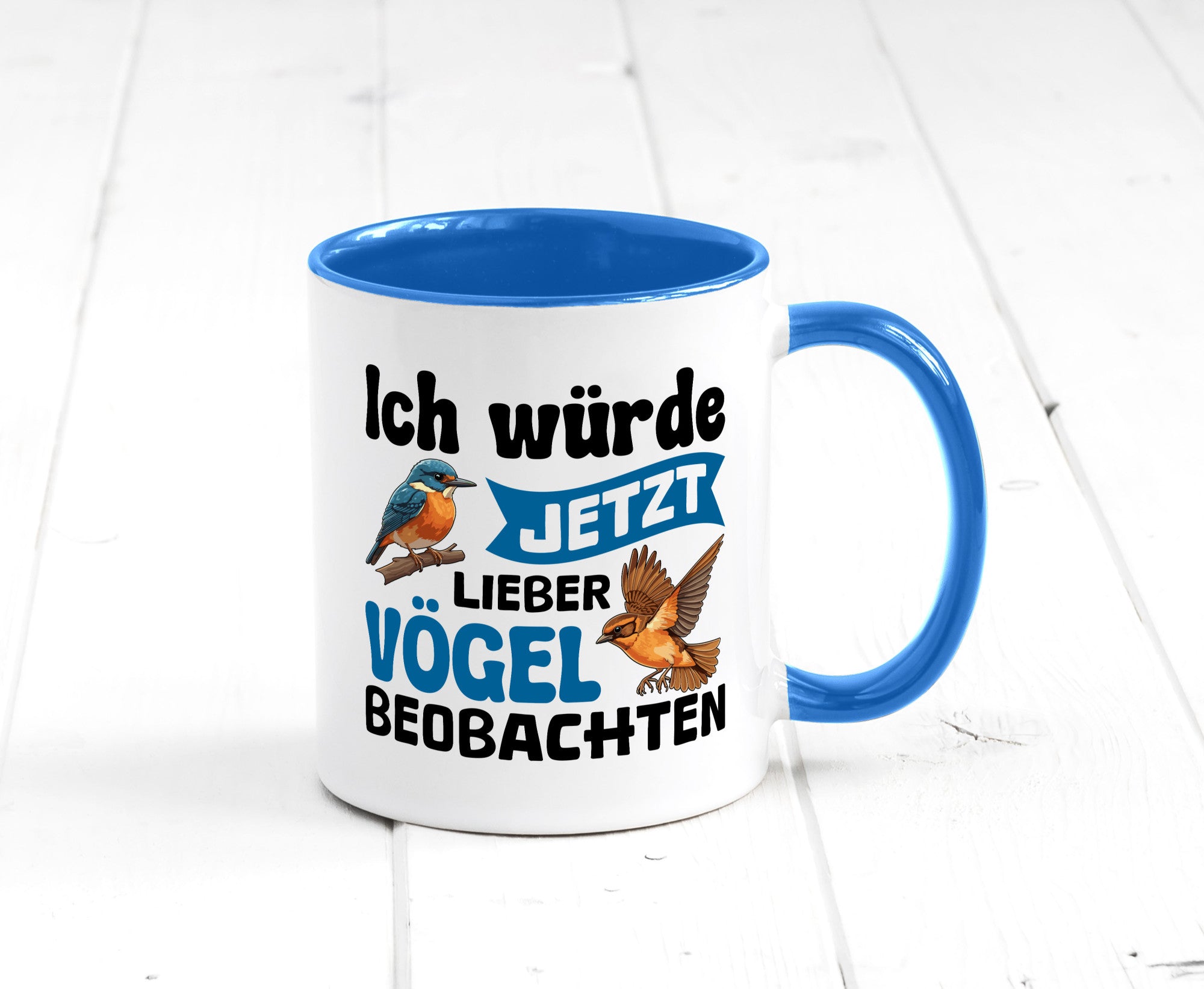 Vögel beobachten | Vogel lustig Humor Geschenkidee Geschenk Tasse