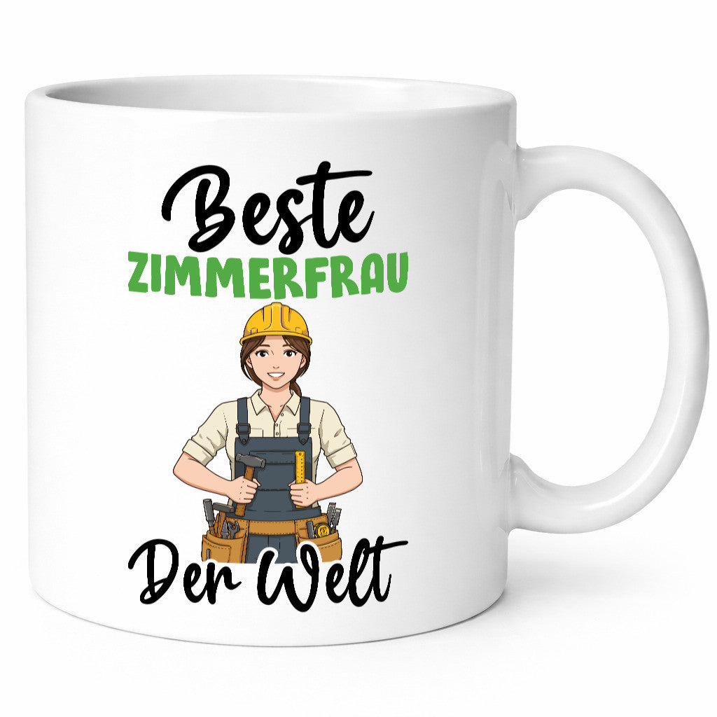 Beste Zimmerfrau| Holzbau | Handwerkerin v2 Geschenk Humor Geschenkidee