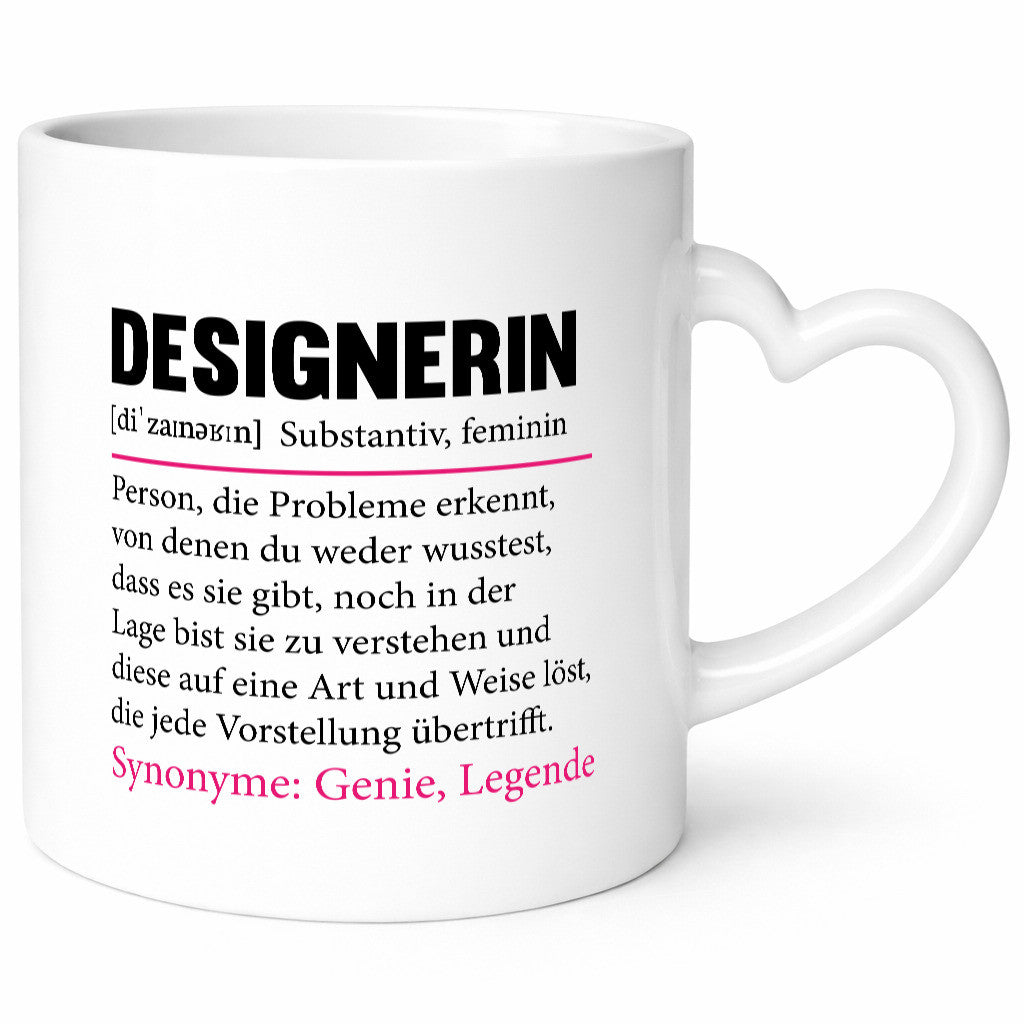 Designerin | Gestalterin Medien Schmuck Mode Humor Geschenkidee Tasse