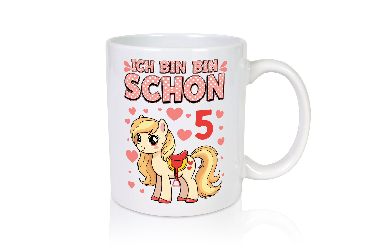 5. Geburtstag | 5 Jahre Mädchen Reiten Pony Humor Geschenkidee Tasse