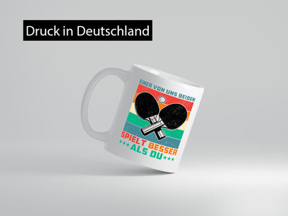 Einer von uns beiden spielt besser | Tennis Tischtennis lustig Humor
