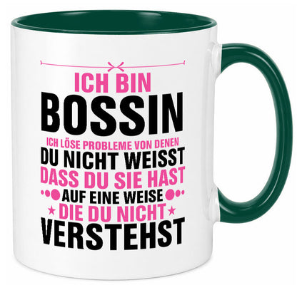 Löse Probleme: Bossin | Führungskraft Vorgesetzte lustig Humor Geschenkidee