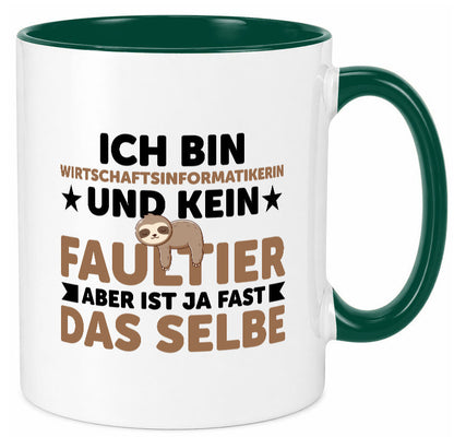 Ich bin kein Faultier: Wirtschaftsinformatikerin v2 lustig Tierliebhaber Humor