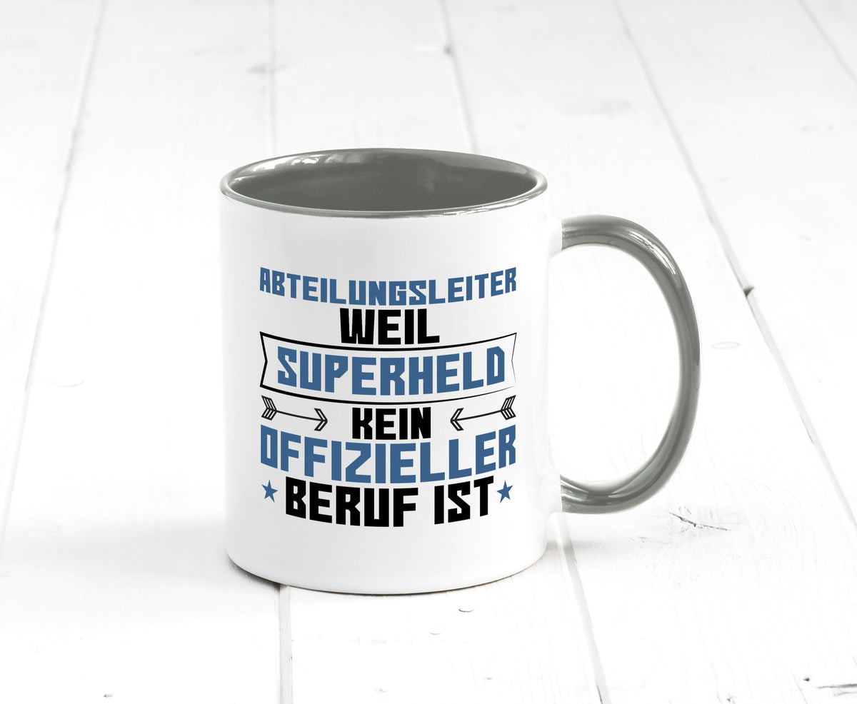 Superheld Abteilungsleiter| Führungskraft Geschenkidee Humor Tasse