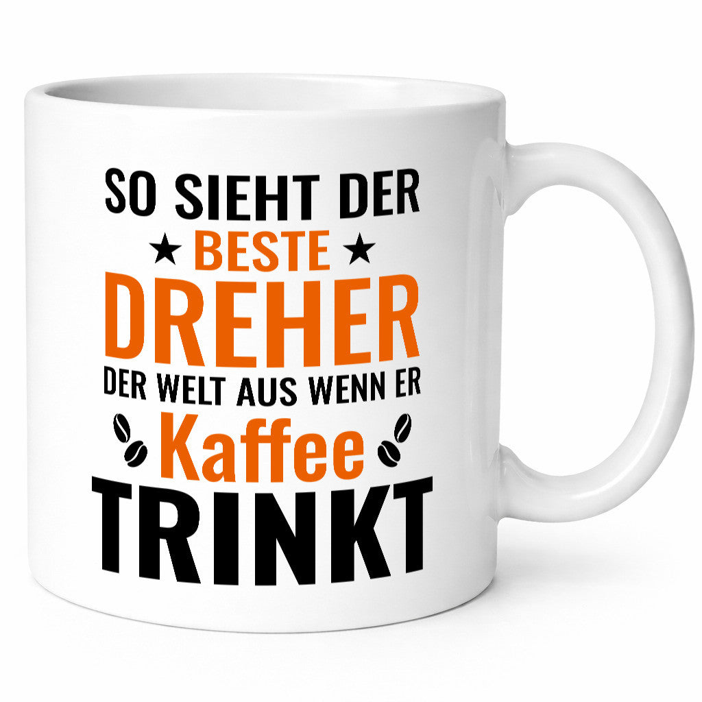 Kaffee trinkt: Dreher | Fräser Geschenkidee Humor Tasse