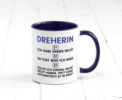 Ich habe immer Recht Dreherin | Fräser Dreher v2 lustig Humor Geschenkidee