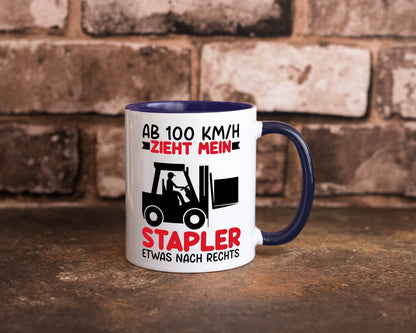 Stapler zieht nach Rechts | Staplerfahrer Arbeit Geschenkidee Kollegen Büro
