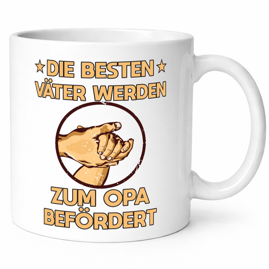 Besten Väter werden zum Opa befördert | Zwei Hände Geschenkidee Familie Humor