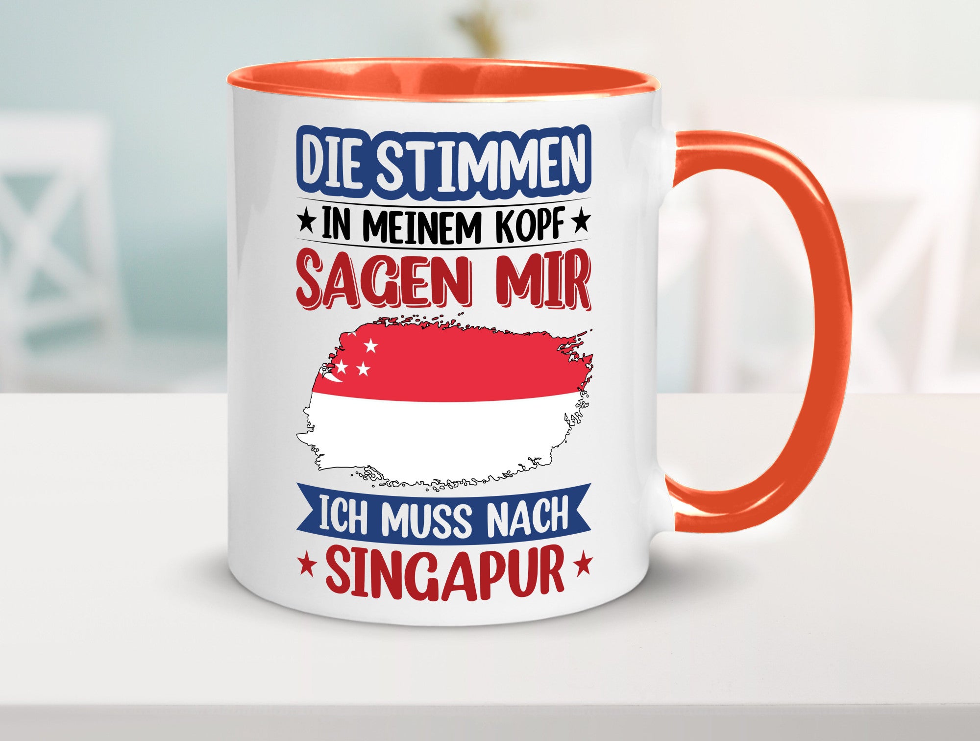 Singapur | Urlaub Stimmen in meinem Kopf Traumland v2 lustiger Spruch Geschenk