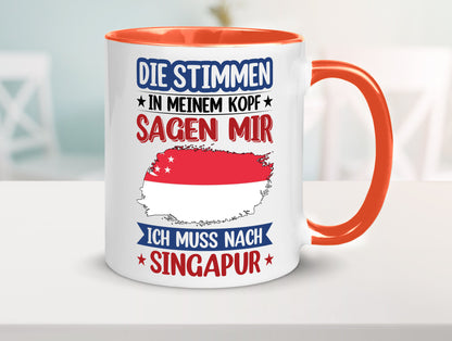 Singapur | Urlaub Stimmen in meinem Kopf Traumland v2 lustiger Spruch Geschenk
