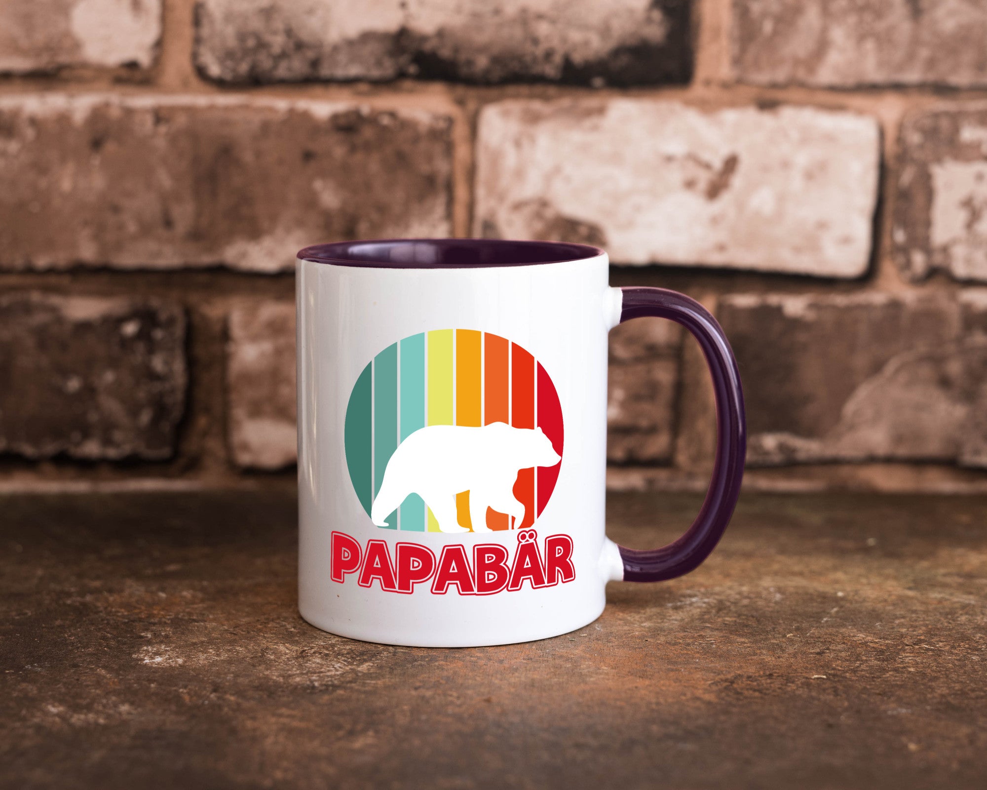 Papabär | Papa Tasse Vater Vatertag Bär lustiger Spruch Geschenk Familie