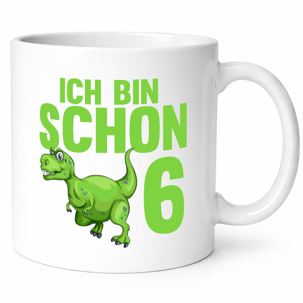 6. Geburtstag | 6 Jahre Dino Dinosaurier lustiger Spruch Geschenk Geschenkidee