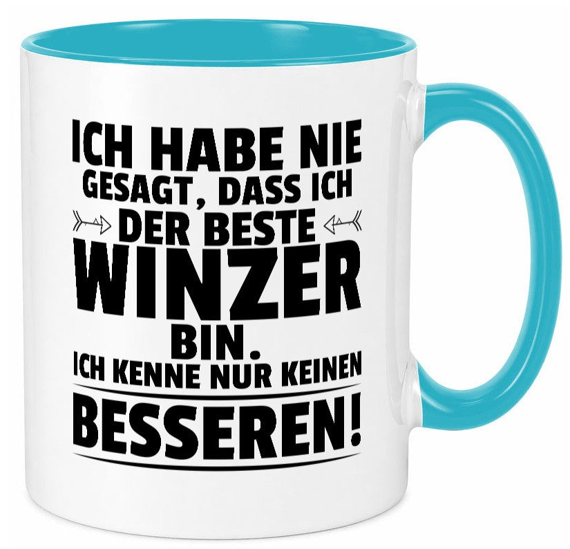 Der Beste Winzer | Weinbauer Wein Humor Geschenkidee Tasse