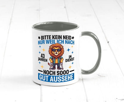 43 Jahre im Dienst | Arbeitsjubiläum Arbeit Geschenk Kollegen Büro lustiger