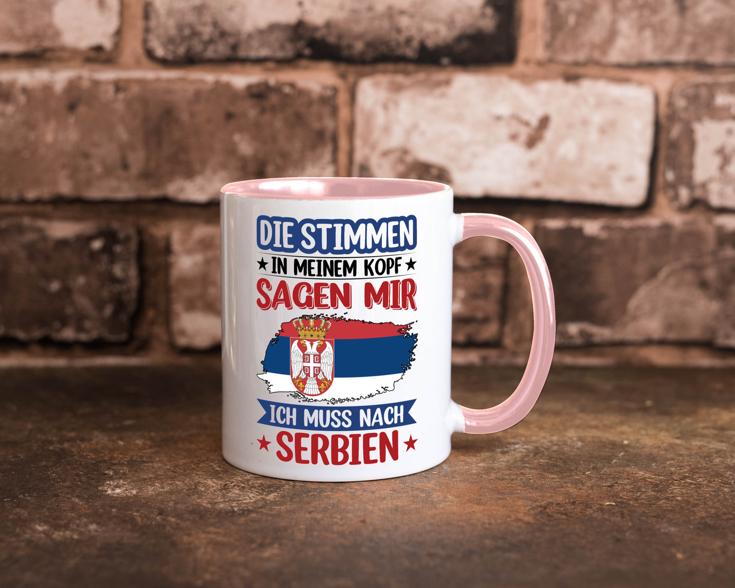 Serbien | Urlaub Stimmen in meinem Kopf Traumland v2 Geschenk Humor