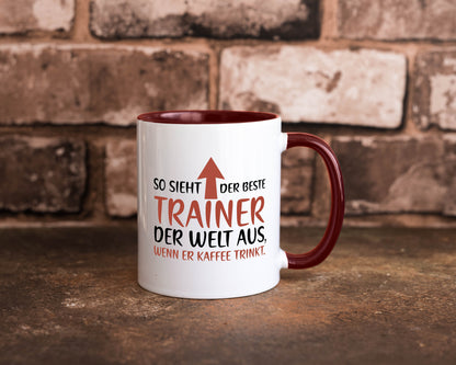 So sieht Bester Trainer der Welt aus | Kaffee Humor Geschenkidee Tasse