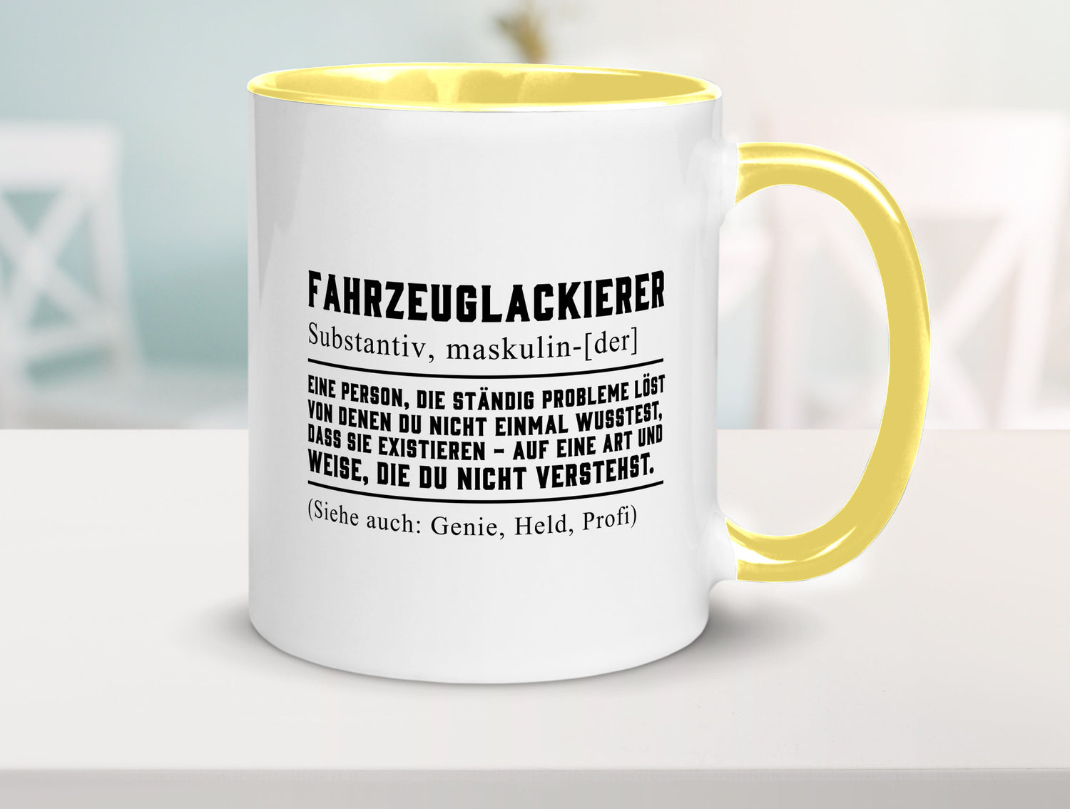 Fahrzeuglackierer | Definition Lackierer Autolackierer Humor Geschenkidee Tasse