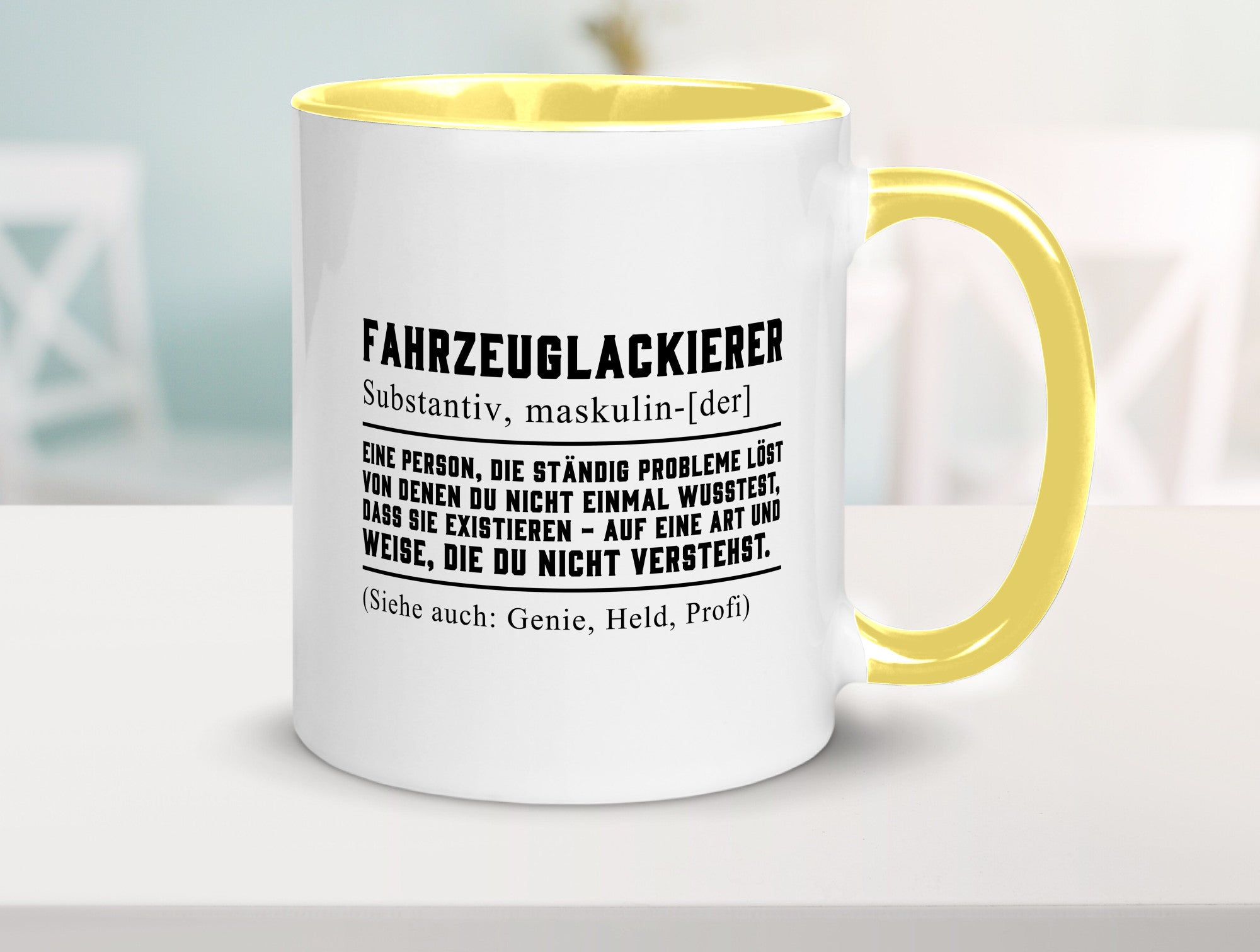 Fahrzeuglackierer | Definition Lackierer Autolackierer Humor Geschenkidee Tasse
