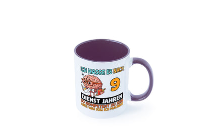 9 Dienstjahre | Arbeit Kompetent Humor Kollegen Büro Geschenkidee Tasse