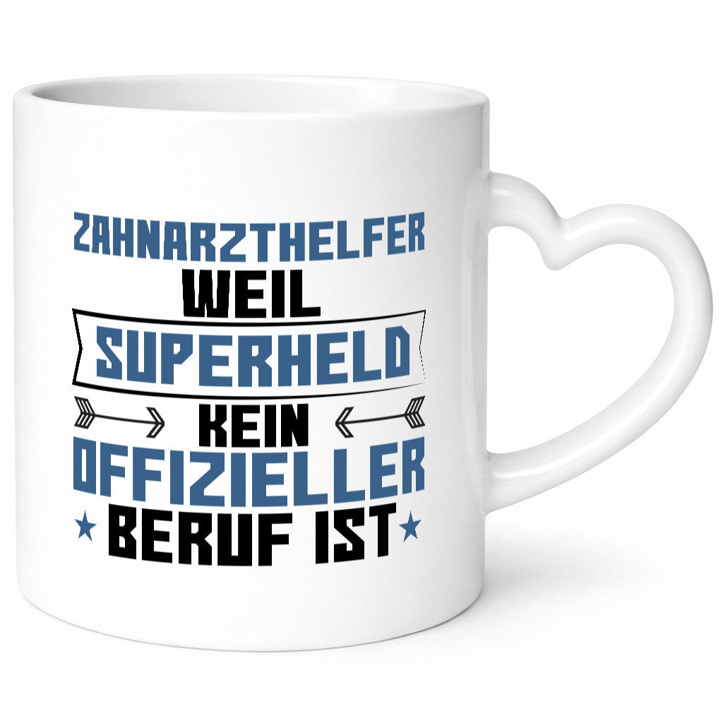Superheld Zahnarzthelfer | Zahnmedizin Geschenkidee Humor Tasse