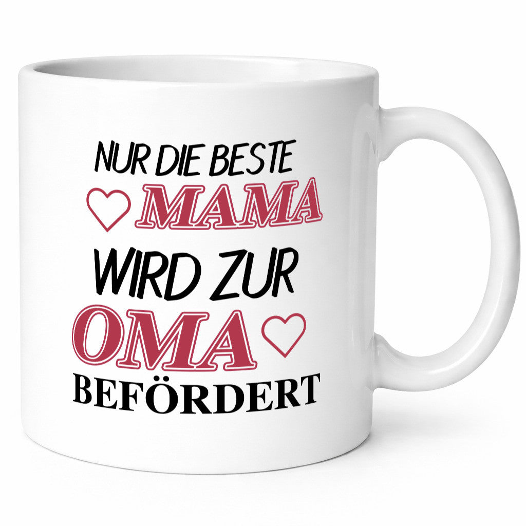 Nur die Beste Mama wird zur Oma Geschenkidee Familie Humor Tasse