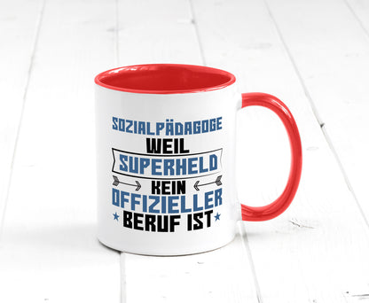 Superheld Sozialpädagoge | Pädagoge lustig Humor Geschenkidee Geschenk Tasse