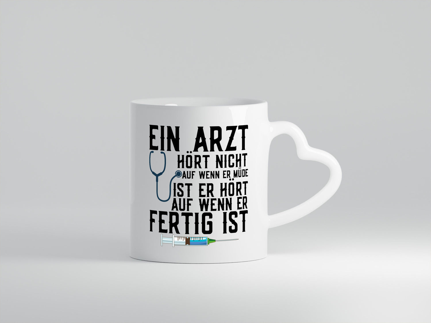 Ein Arzt hört nicht auf | Klinik Statement Stethoskop Geschenkidee Humor Tasse