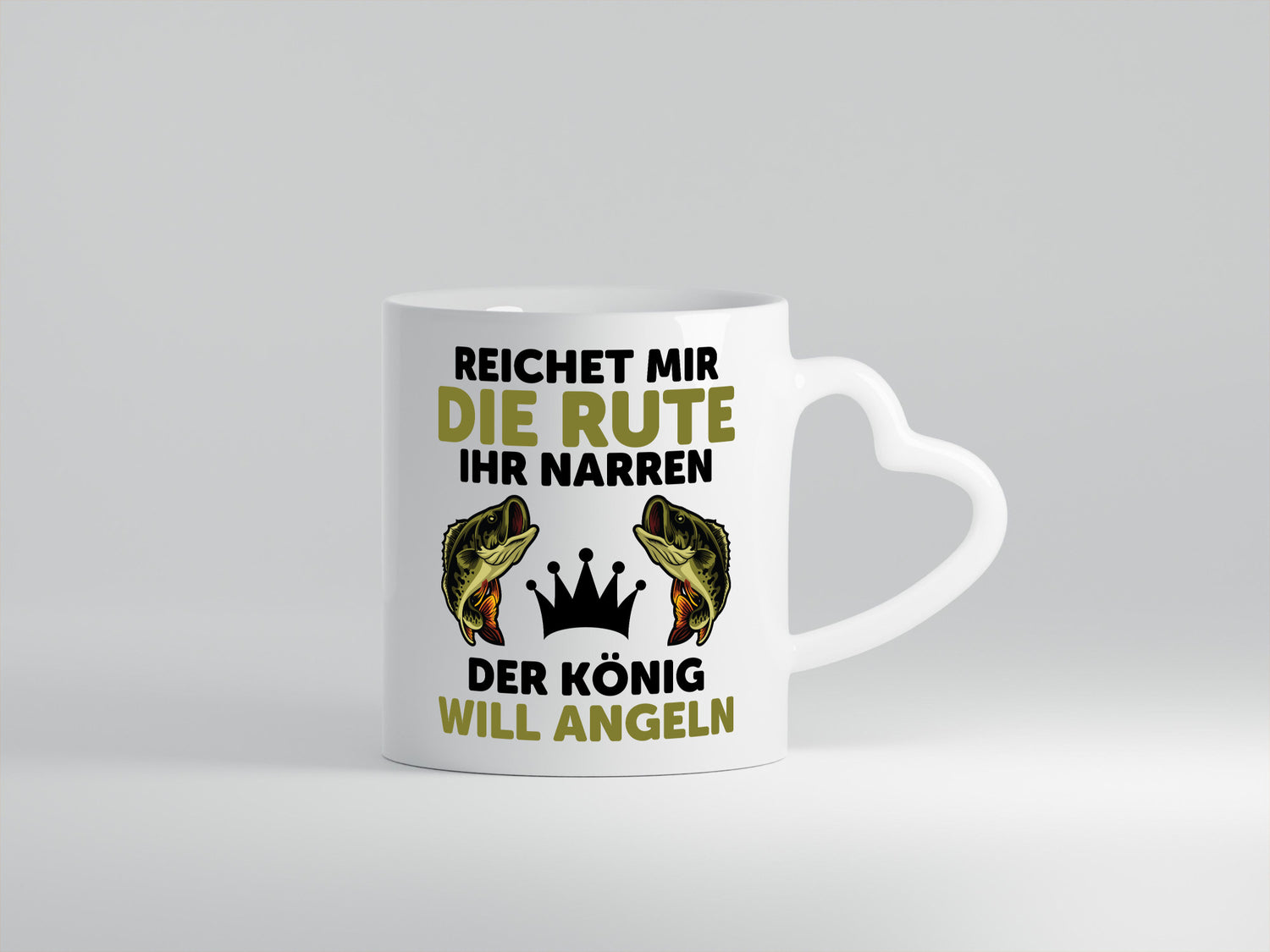 Reicht mir die rute ihr Narren | Angeln Fische Humor Geschenkidee Tasse
