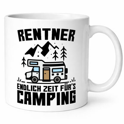 Endlich Zeit für´s campen | Rentner Ruhestand Humor Jubiläum Geschenkidee Tasse