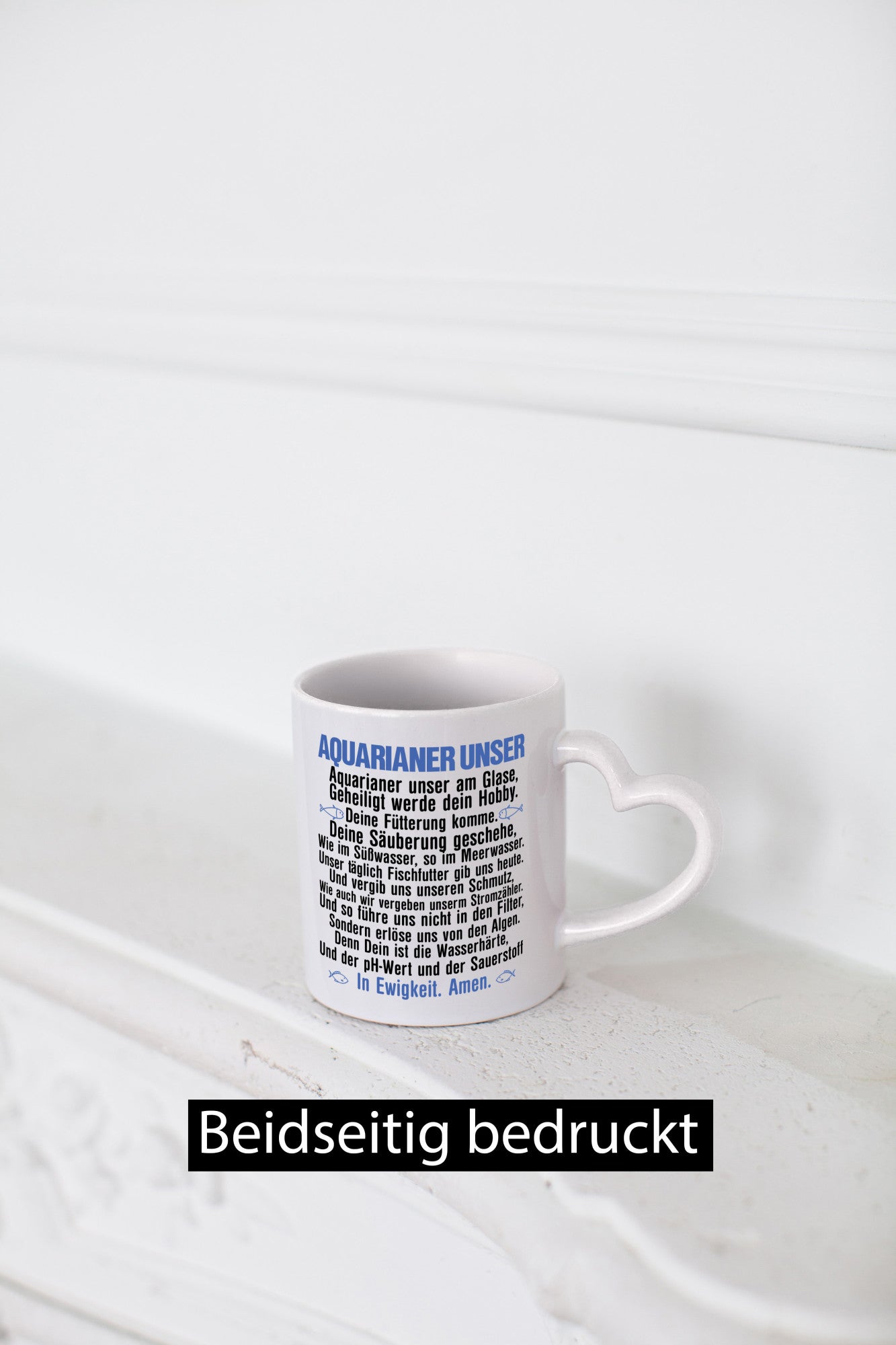 Aquarianer Unser | Aquarium Tasse Fische Gebet Witz lustig Humor Geschenkidee