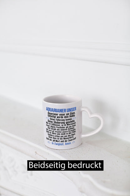 Aquarianer Unser | Aquarium Tasse Fische Gebet Witz lustig Humor Geschenkidee