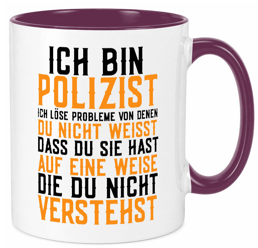 Ich bin Polizist | Polizei Beruf Job lustiger Spruch Geschenk Arbeit Kollegen