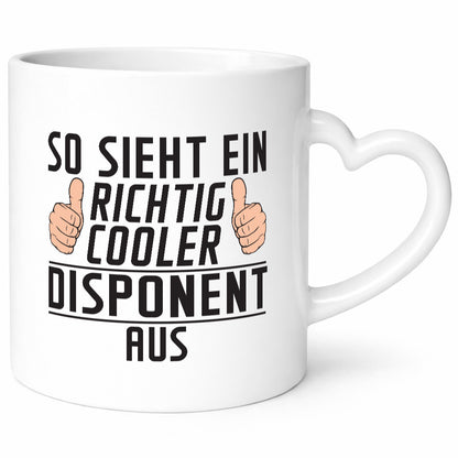 Richtig Cooler Disponent | Zuteiler Geschenkidee Humor Tasse