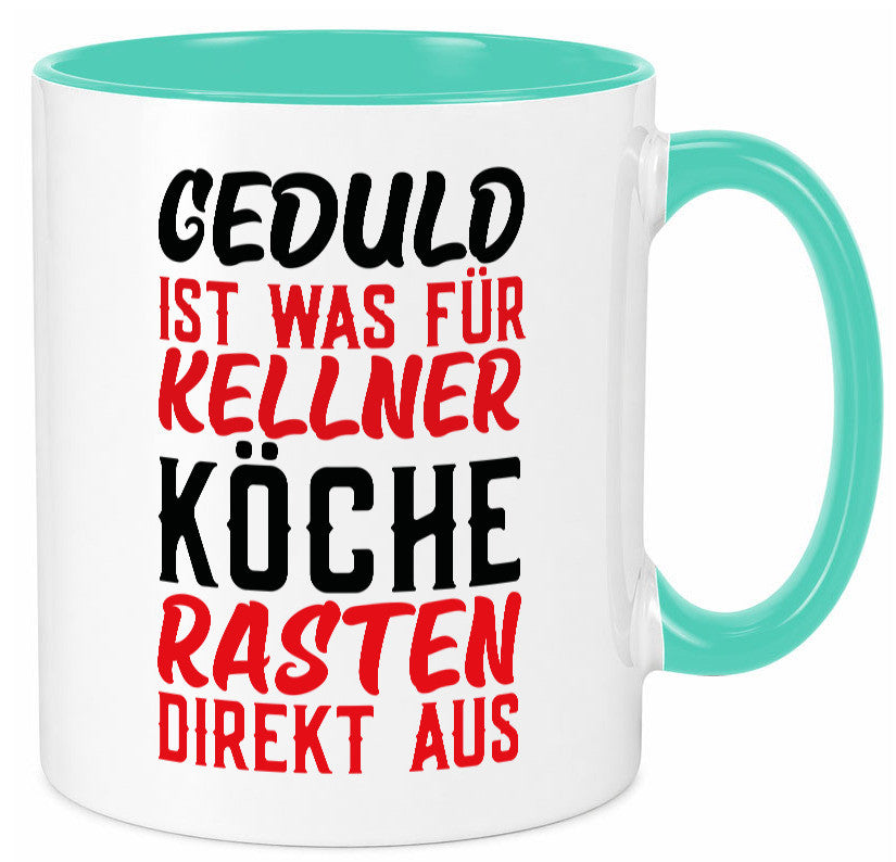 Köche rasten aus | Kellner Geduld Küchenchef Restaurant Geschenk Arbeit Tasse
