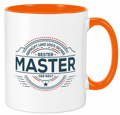 Geprüft und sicher: Master | Universität Student lustig Humor Geschenkidee