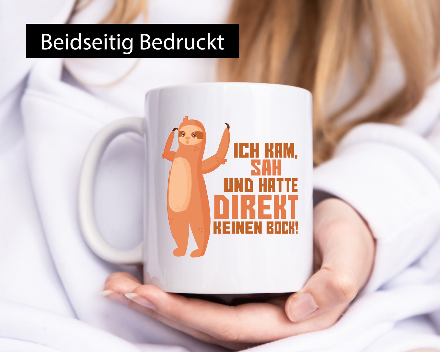 Keinen Bock | Faultier Faulpelz lustiger Comic Arbeit Spruch Geschenk Kollegen