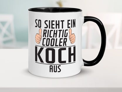 Richtig Cooler Koch | Chefkoch Humor Arbeit Kollegen Büro Geschenkidee Tasse