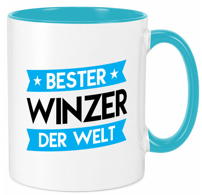 Bester Winzer | Weinbauer Wein Geschenk Humor Geschenkidee lustiger Spruch Tasse