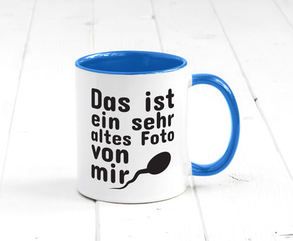 Sehr altes Foto von mir | lustige Tasse Männer Humor Geschenk Geschenkidee